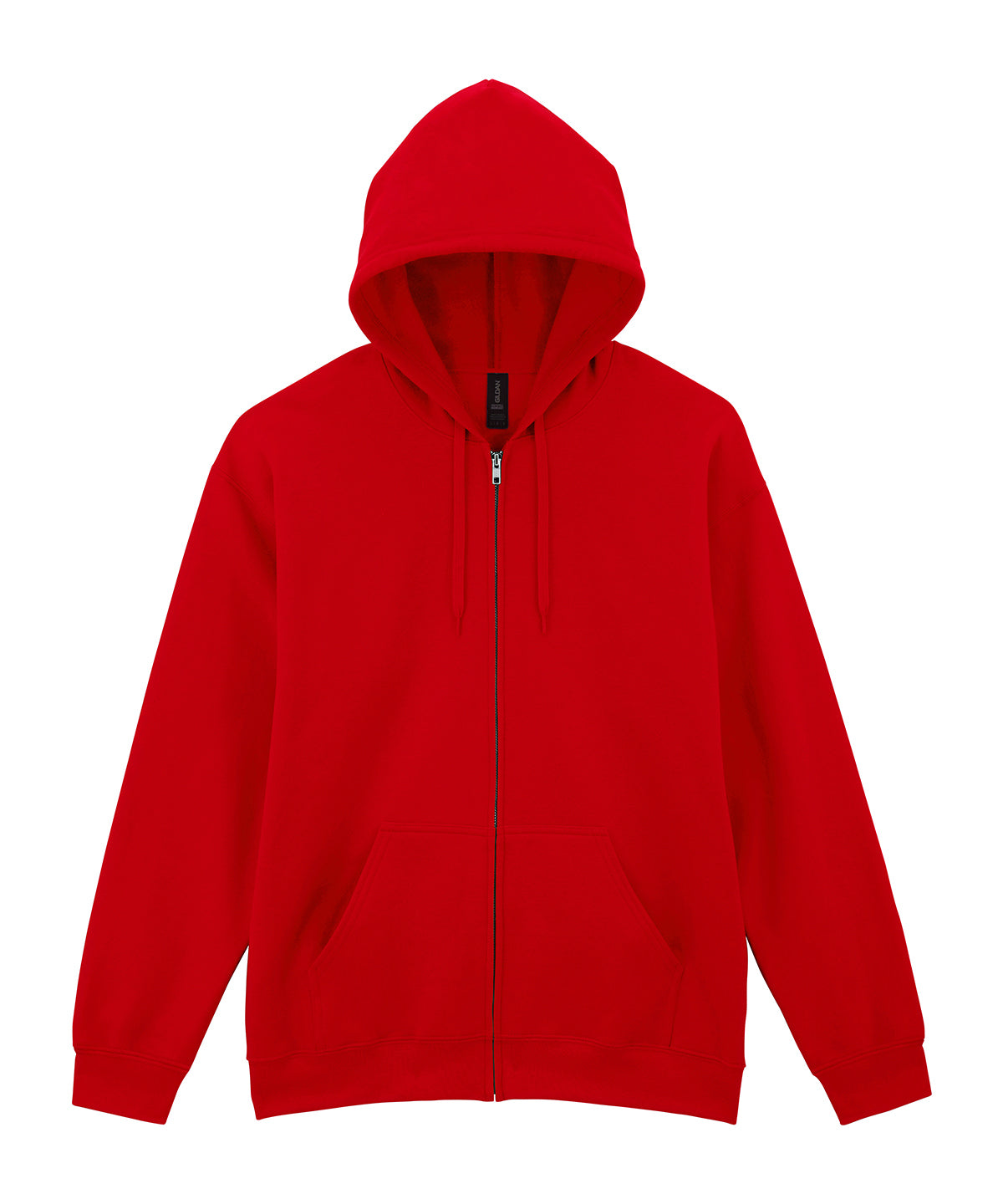 Softstyle Mittelschwerer Fleece-Hoodie mit durchgehendem Reißverschluss für Erwachsene | Rot - Purpur