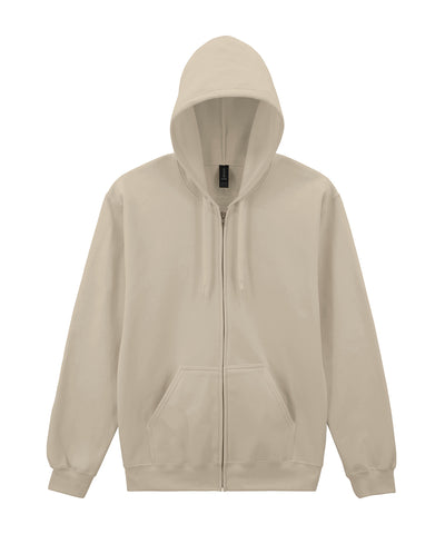 Arena Softstyle Mittelschwerer Fleece-Hoodie für Erwachsene mit durchgehendem Reißverschluss
