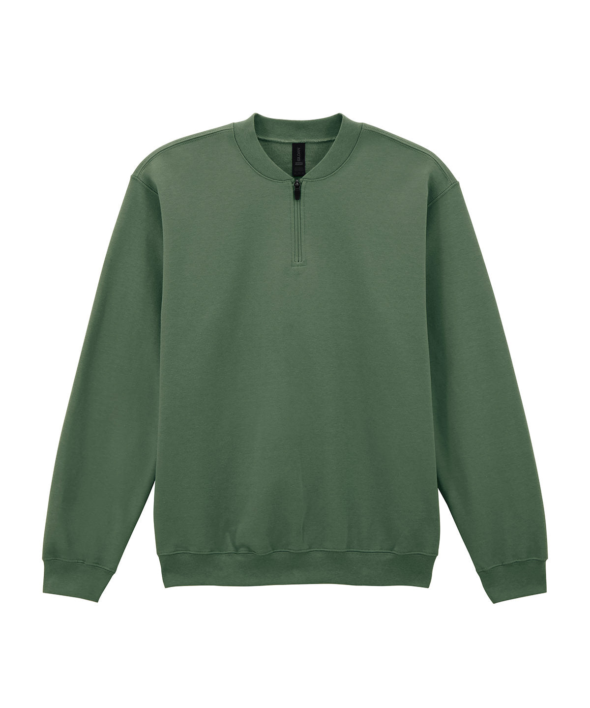 Sudadera con cremallera 1/4 de peso medio para adulto Coolplus® Softstyle | Verde Militar