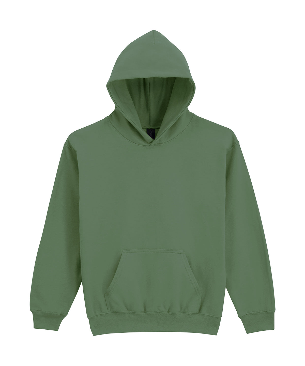 Sudadera con capucha de felpa de peso medio para jvenes de la lnea Softstyle | Verde Militar