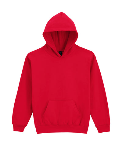 Sudadera con capucha de felpa de peso medio para jvenes de la lnea Softstyle | Rojo - Carmes