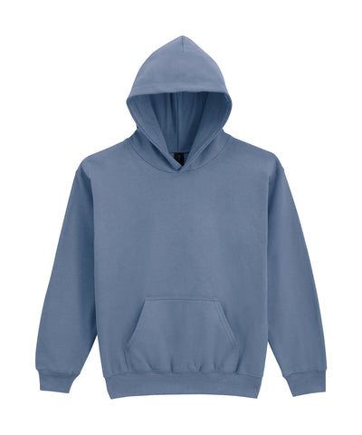 Sudadera con capucha de felpa de peso medio para jvenes de la lnea Softstyle | Azul Piedra