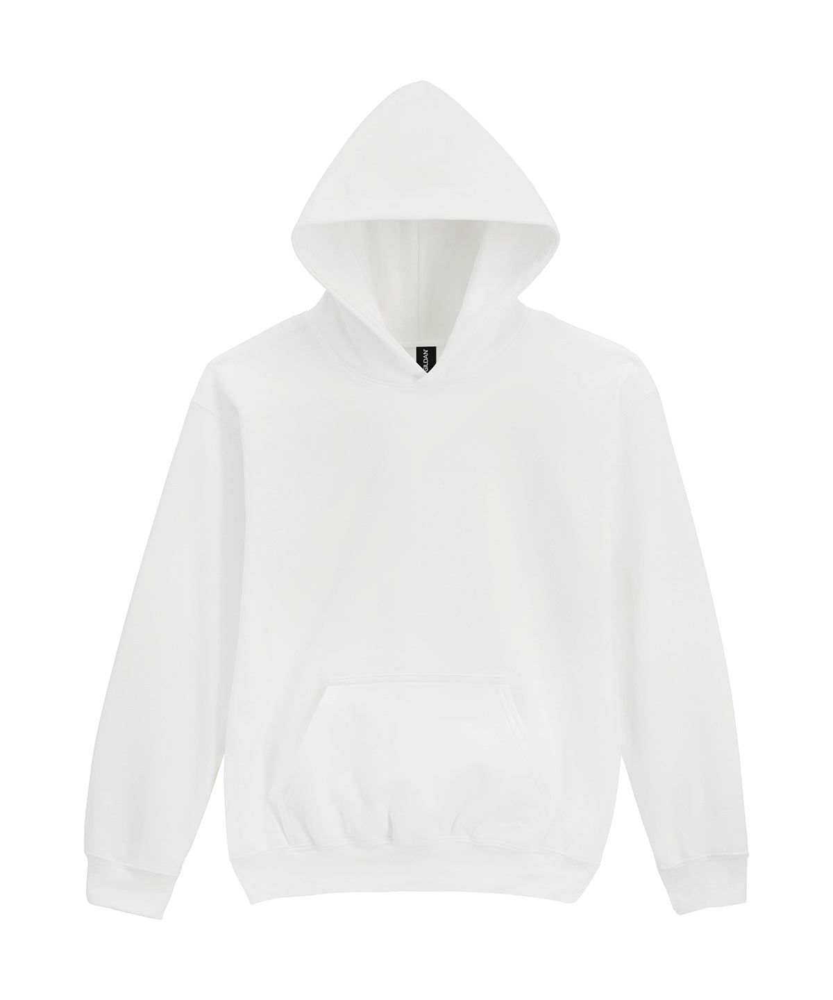 Sudadera con capucha de felpa de peso medio para jvenes de la lnea Softstyle | Blanco