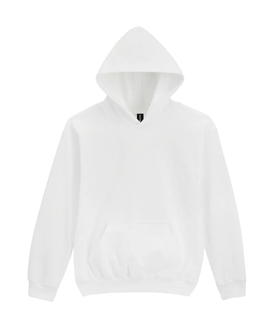 Sudadera con capucha de felpa de peso medio para jvenes de la lnea Softstyle | Blanco