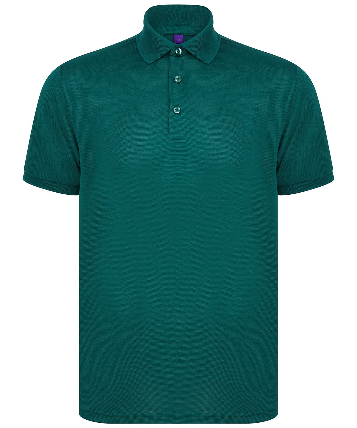 Camiseta polo de polister reciclado | Verde Esmeralda