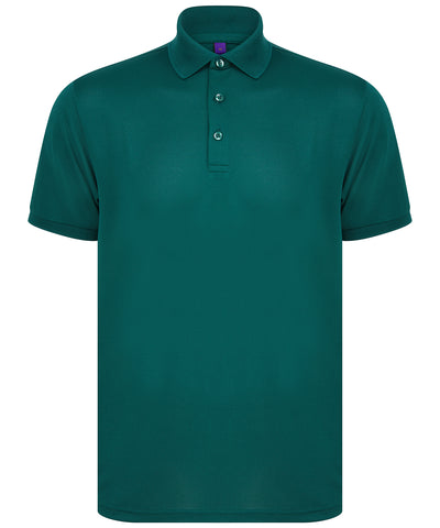 Camiseta polo de polister reciclado | Verde Esmeralda