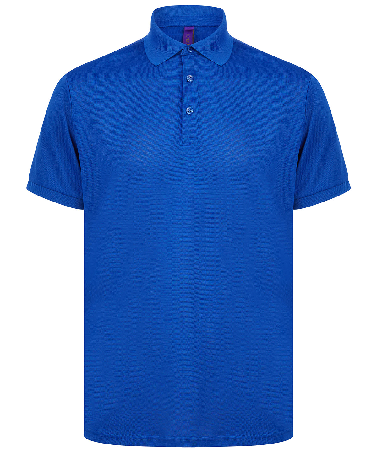 Camiseta polo de polister reciclado | Azul Verdadero