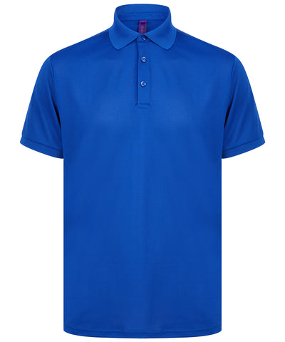 Camiseta polo de polister reciclado | Azul Verdadero