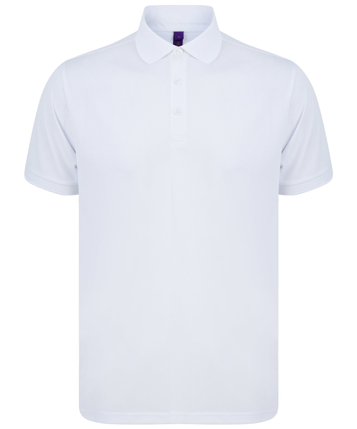 Camiseta polo de polister reciclado | Blanco