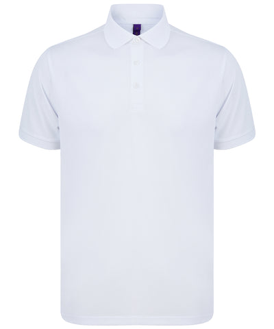 Camiseta polo de polister reciclado | Blanco