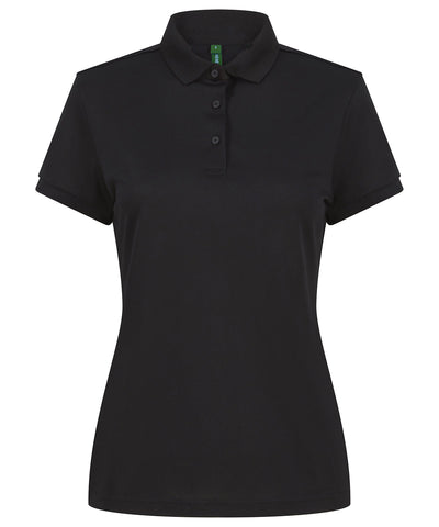 Polo de mujer de polister reciclado | Negro