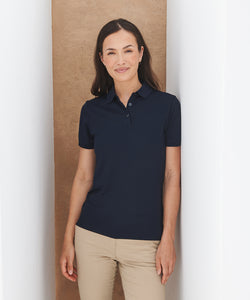 Polo de mujer de polister reciclado | Negro