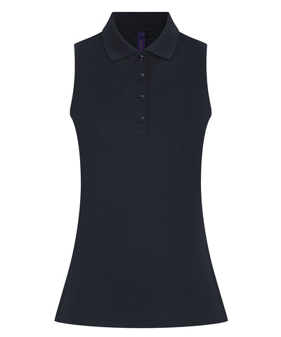 Camiseta polo sin mangas para mujer Coolplus® | Azul Marino