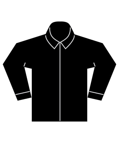 Camisa Coolplus® de manga larga con tacto de algodn | Negro