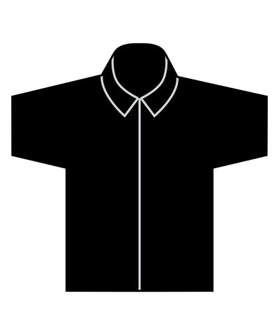 Camisa de manga corta con tacto de algodn Coolplus® | Negro