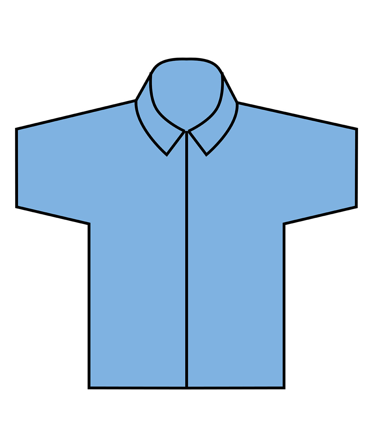 Camisa de manga corta con tacto de algodn Coolplus® | Azul Claro