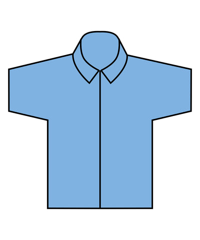 Camisa de manga corta con tacto de algodn Coolplus® | Azul Claro