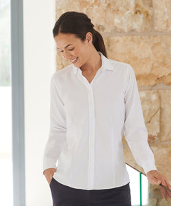 Camiseta de manga larga para mujer con tecnologa de absorcin de humedad y antibacteriana | Negro