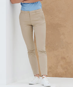 Womens stretch chinos | Stone