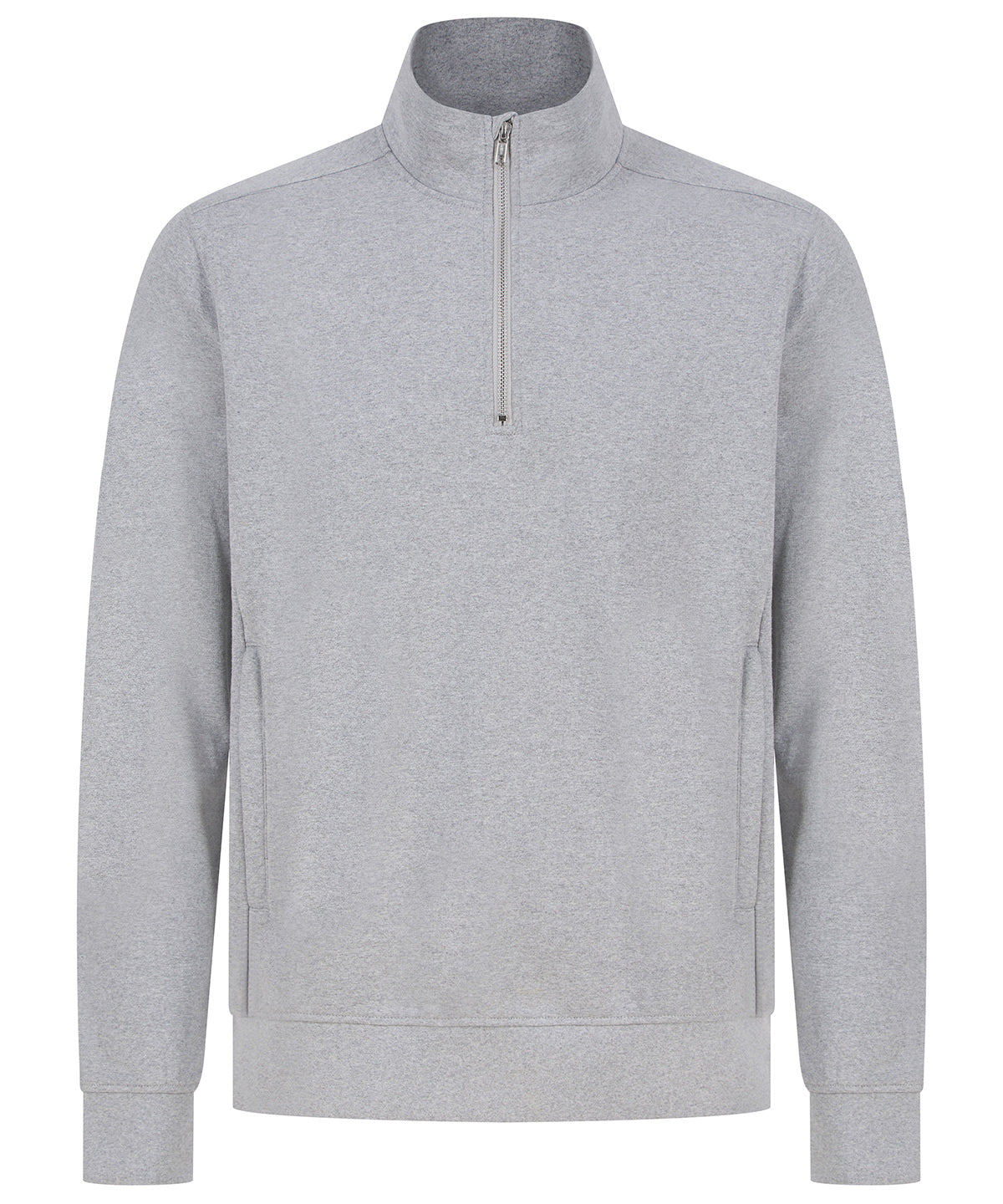 Sudadera unisex sostenible con cremallera | Gris Moteado