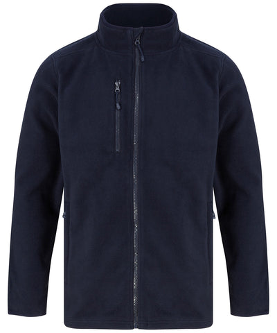 Jacke aus recyceltem Polyester-Mikrofleece | Marineblau