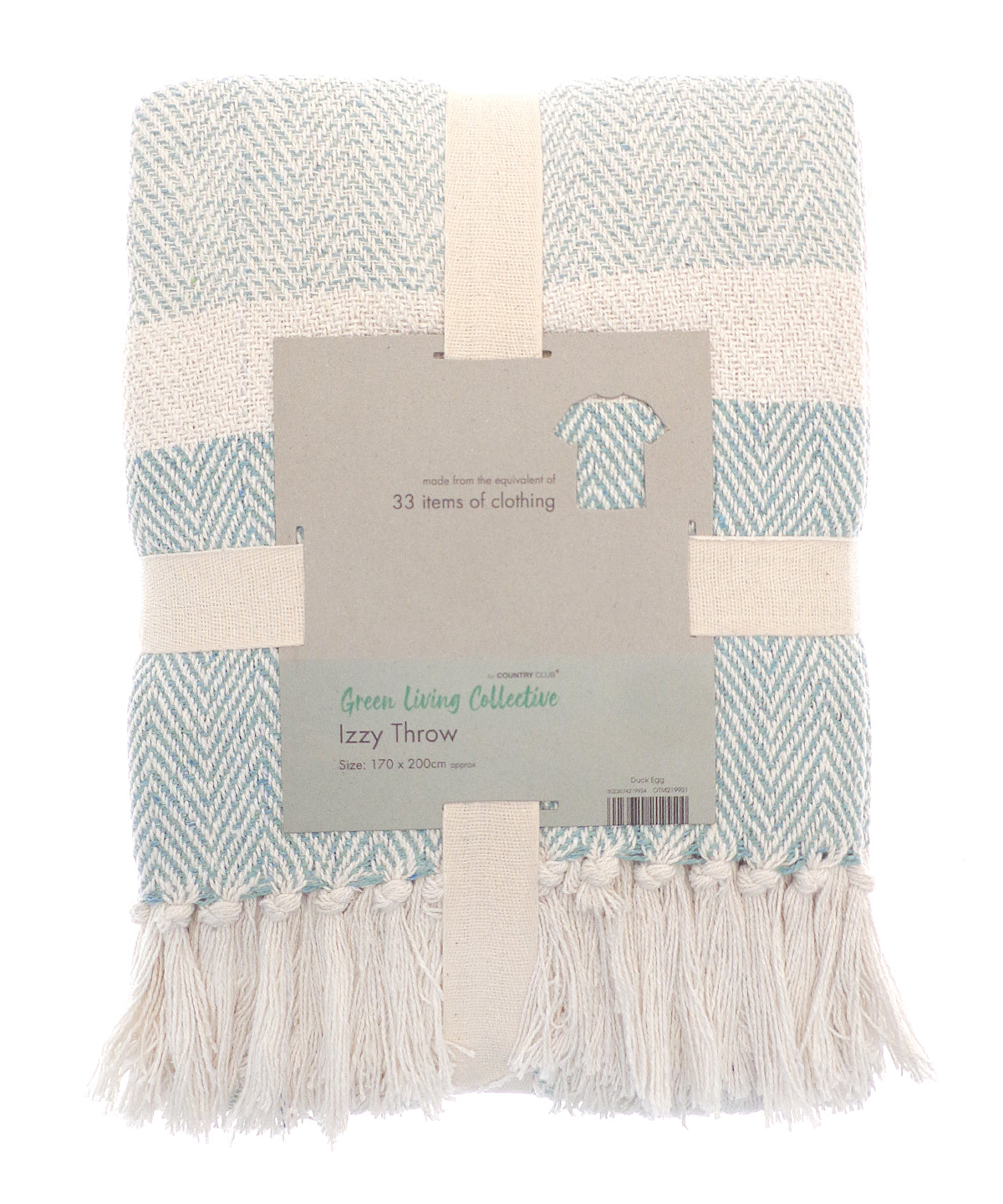 Manta reciclada Izzy | Azul Pato