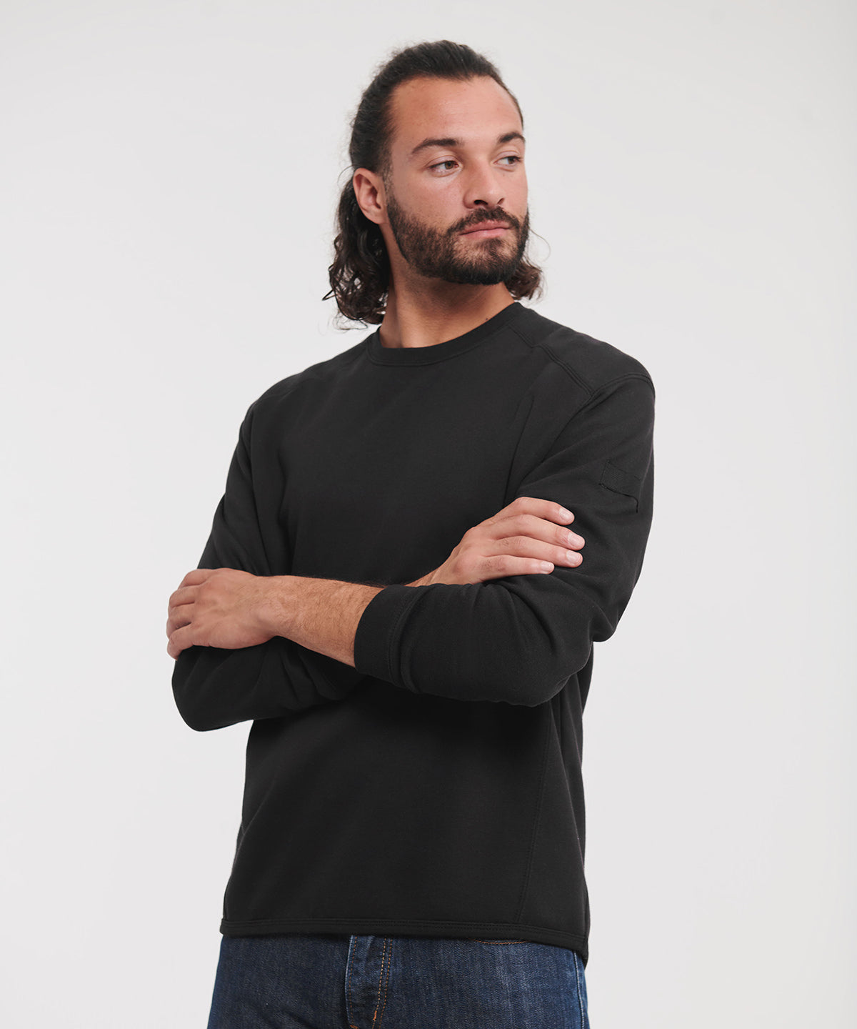 Strapazierfähiges Rundhals-Sweatshirt | Marineblaue Francs