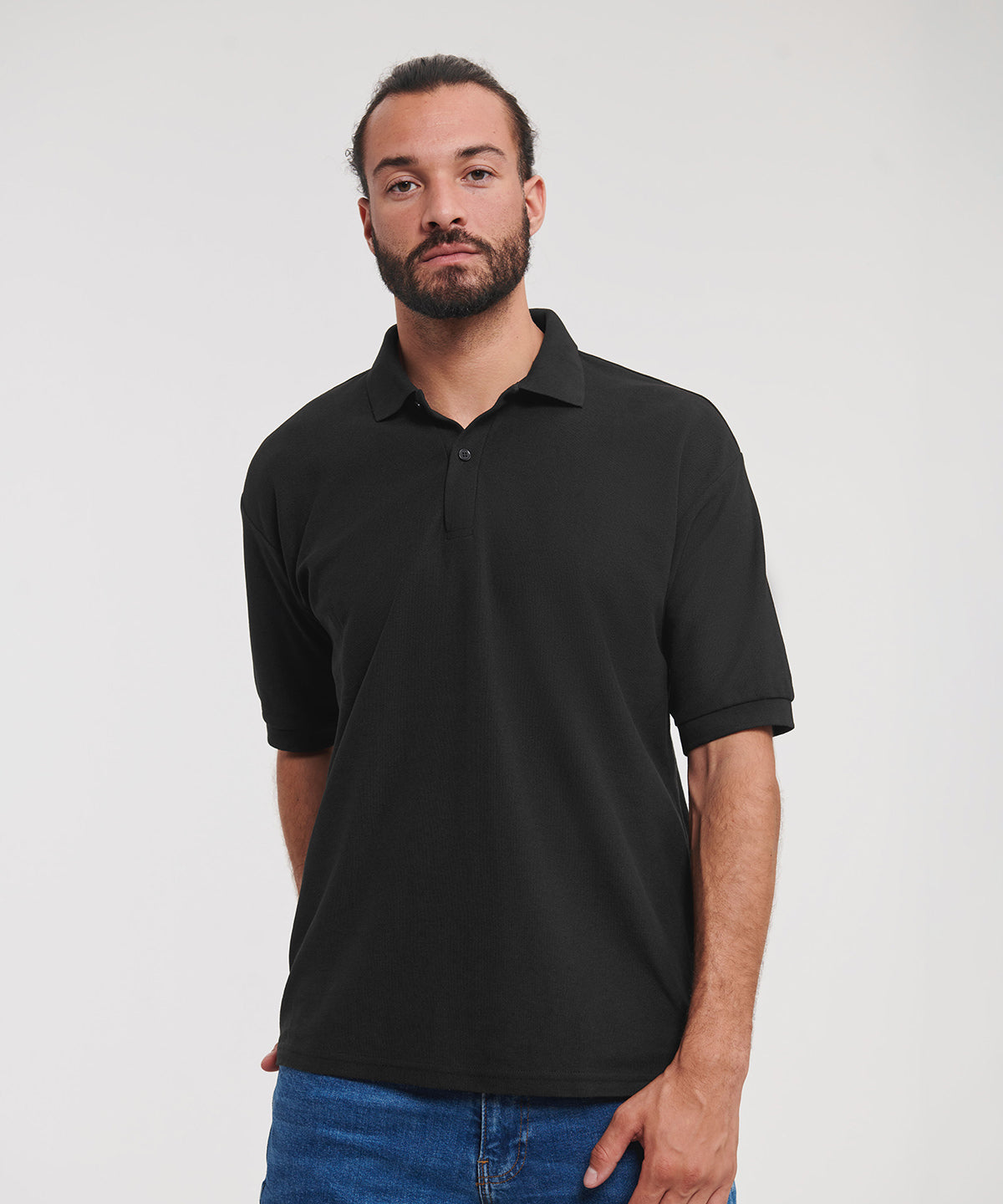 Klassisches Polycotton-Polo | Oxford-Grau