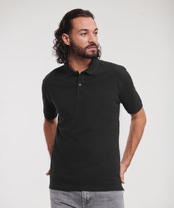 Polo clsico de piqu de algodn | Negro - Carbn Oscuro