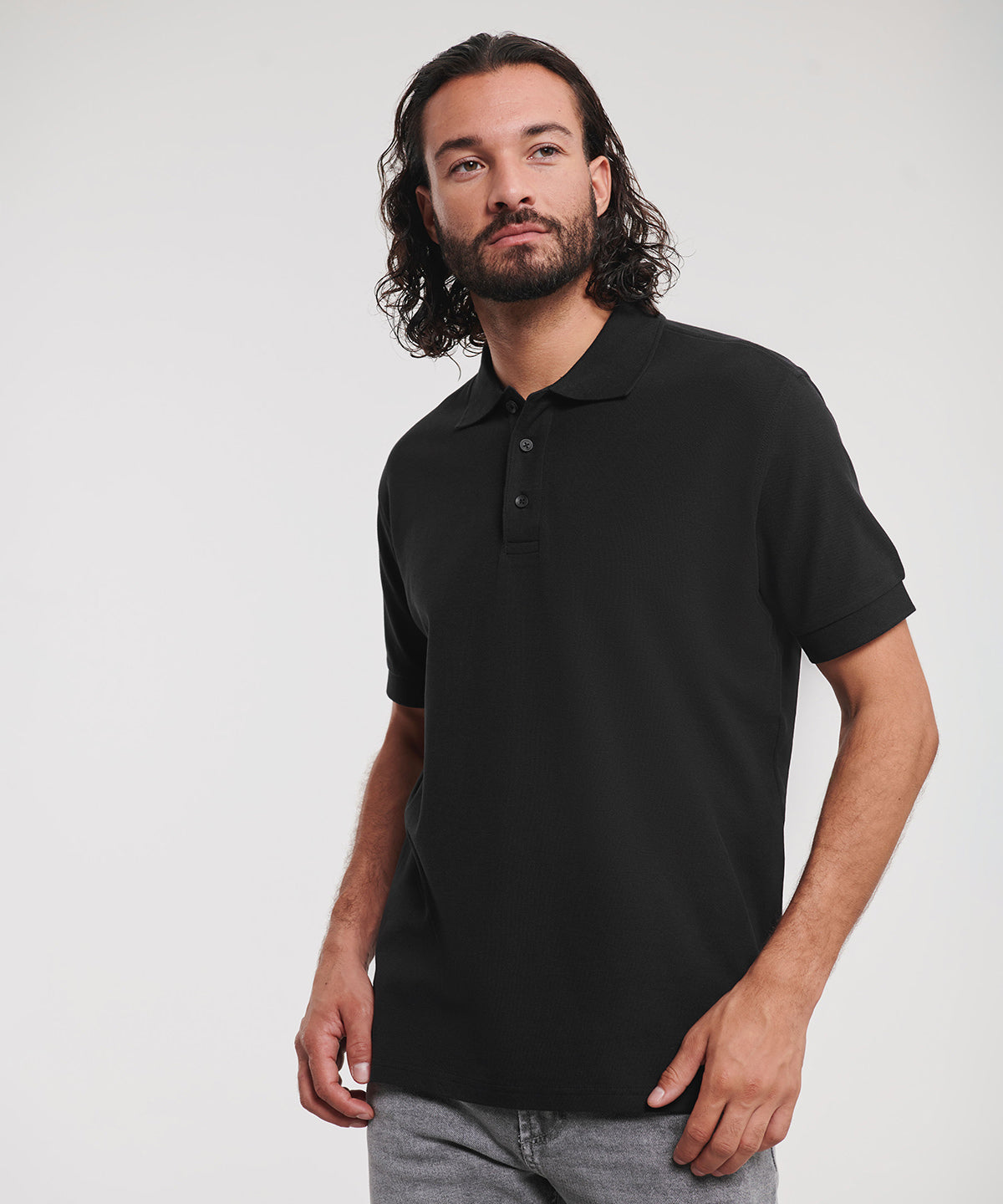Polo de algodn clsico definitivo | Negro