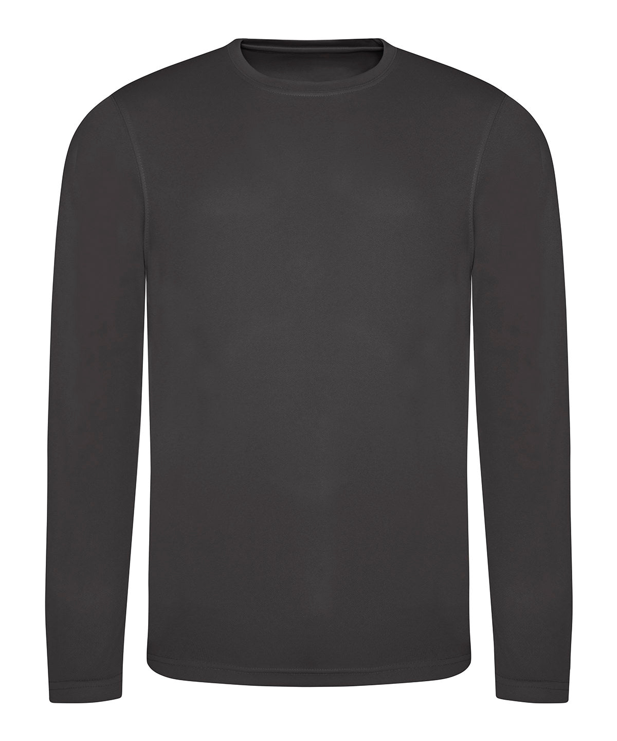 Camiseta fresca de manga grande | Gris Carb