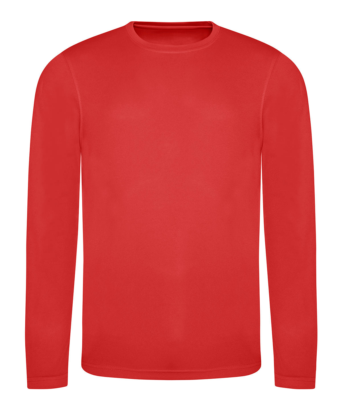 Camiseta fresca de manga grande | Rojo Ardiente