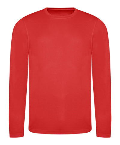 Camiseta fresca de manga larga | Rojo Ardiente