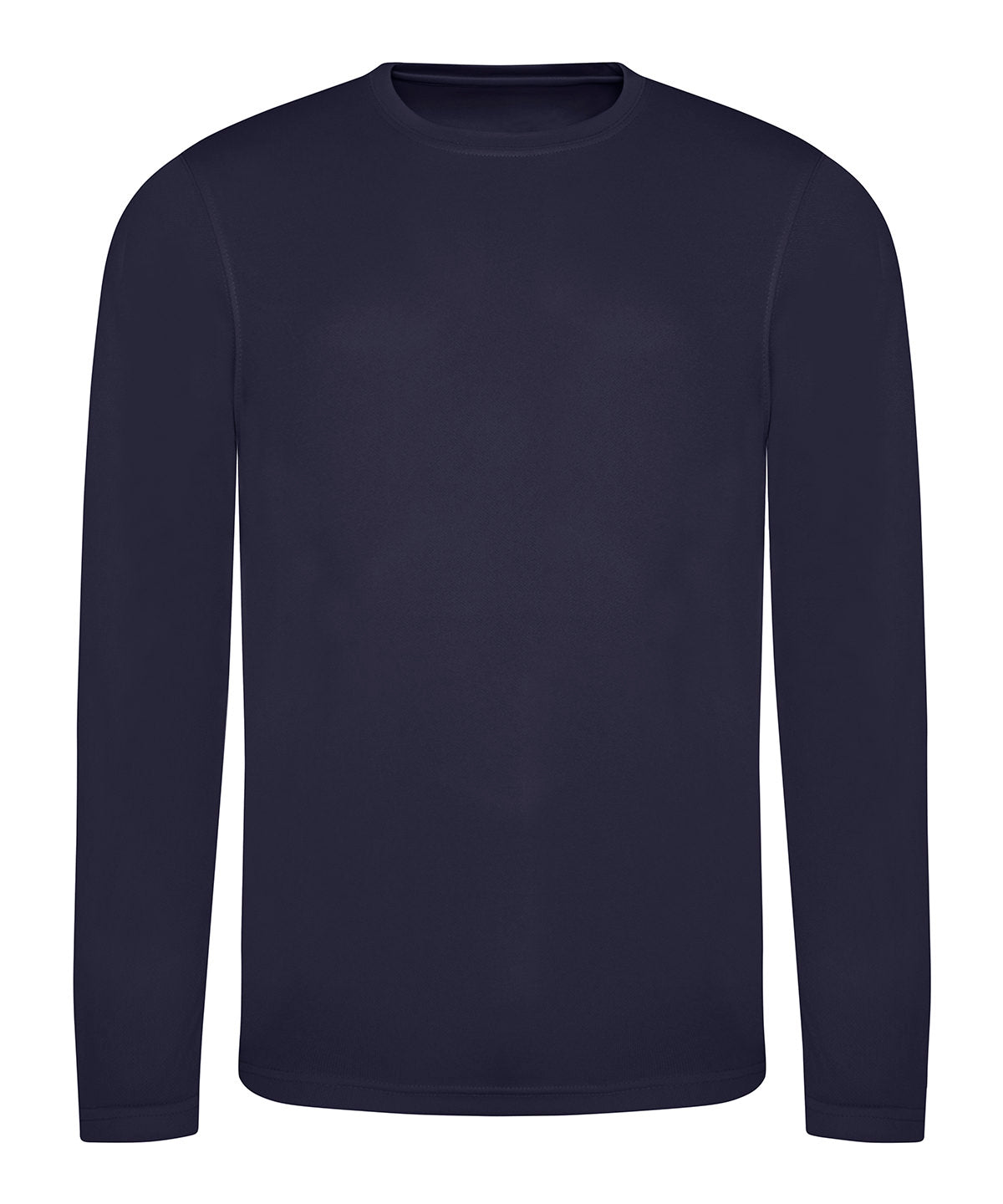 Camiseta fresca de manga grande | Azul Marino Francs Claro