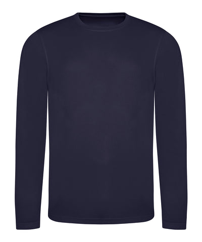 Camiseta fresca de manga larga | Azul Marino Francs Claro