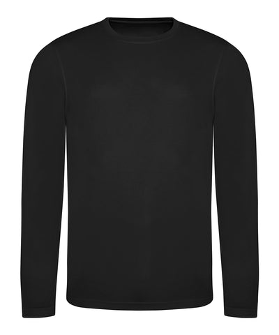 Camiseta fresca de manga larga | Negro Profundo