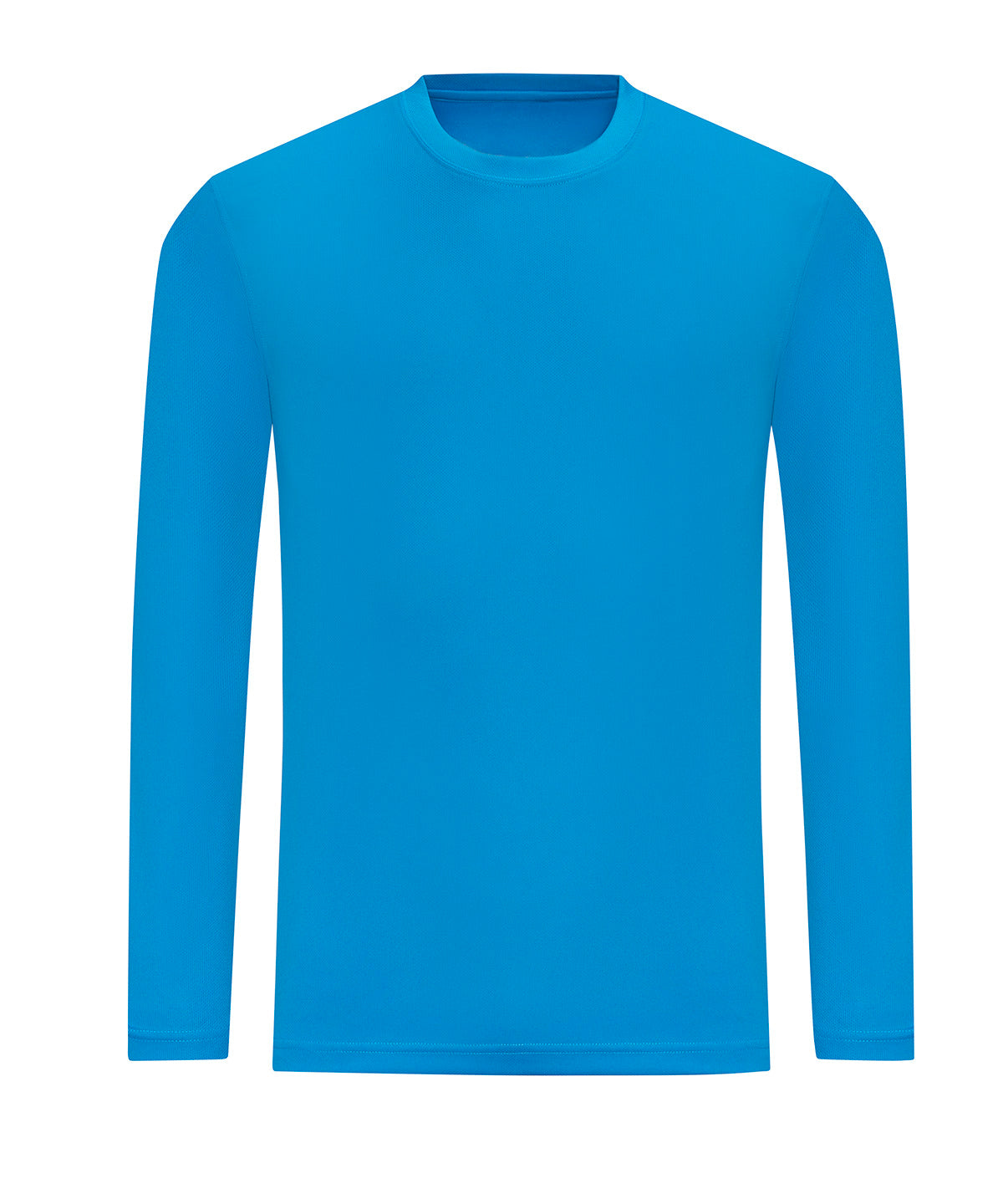 Camiseta fresca de manga grande | Azul Zafiro Claro