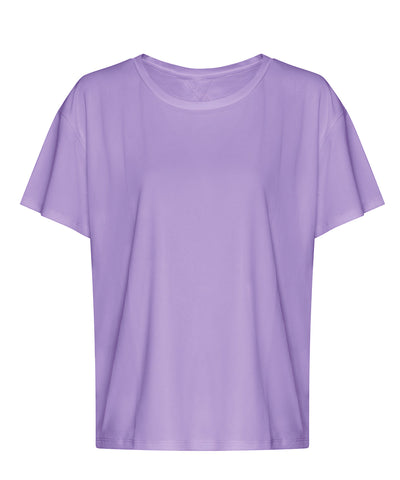 Camiseta de mujer con espalda descubierta | Lavanda Tecnolgica