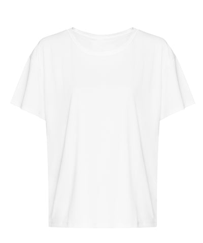 Camiseta de mujer con espalda descubierta | Blanco
