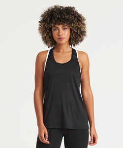 Chaleco de entrenamiento fresco y suave para mujer | Negro Intenso/Negro