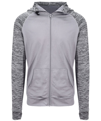 Coolplus® Kontrast-Hoodie | Grau/Grau Melange