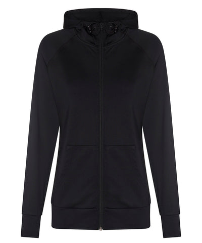 Sudadera con capucha de contraste para mujer Coolplus® | Negro Profundo