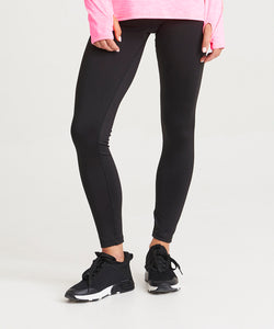 Coole Damen Sport Tights | Tiefschwarz