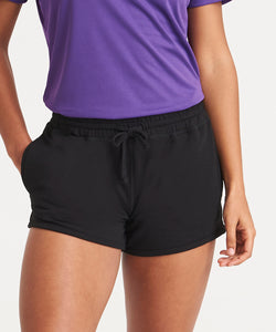 Pantalones cortos de deporte frescos para mujer | Negro Profundo