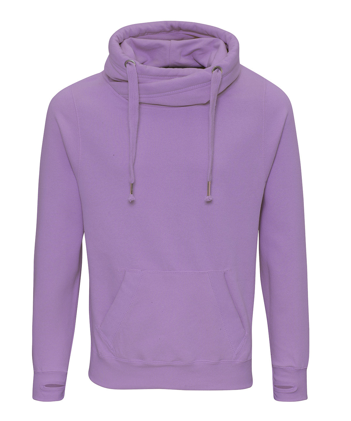 Sudadera con capucha de cuello cruzado | Lavanda Digital