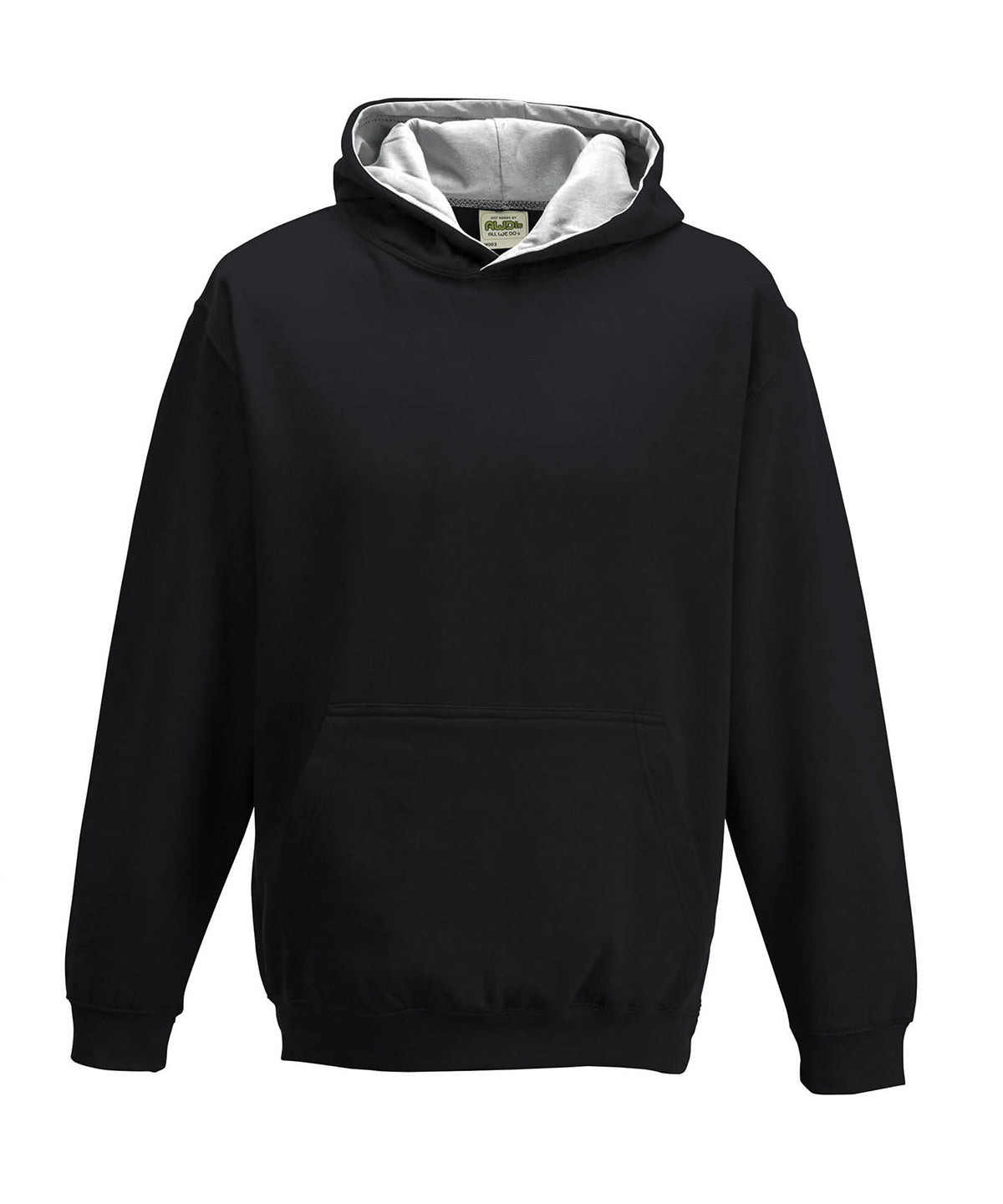 Sudadera con capucha estilo varsity para nios | Negro Intenso/Gris Jaspeado - Carbn Profundo/Jaspeado Oscuro