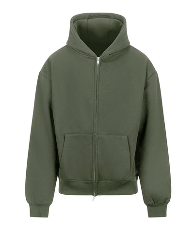 Sudadera con capucha Signature de peso pesado | Verde Terroso
