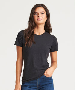 Camiseta de mujer de triblend | Negro Profundo