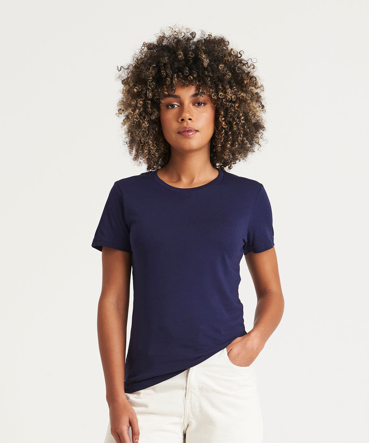 La camiseta 100 girlie | Azul Marino Oxford