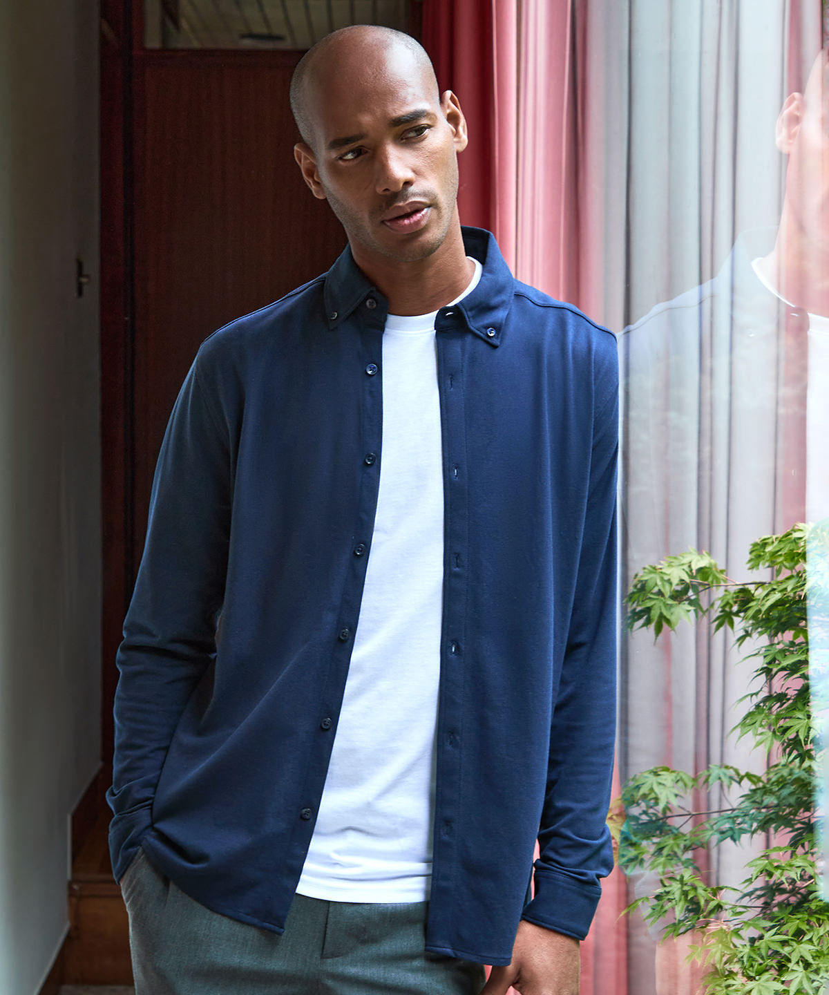 Chemise piqué de manga longue Superwash® 60 (courte ouverte) | Azul Claro Brezo